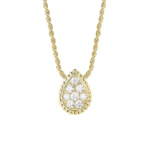 S925 Sterling Silver Teardrop Pendant Necklace