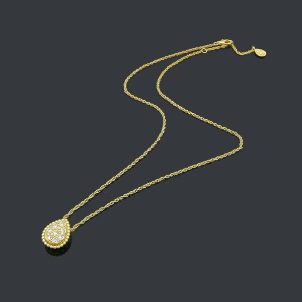 2 S925 Sterling Silver Teardrop Pendant Necklace