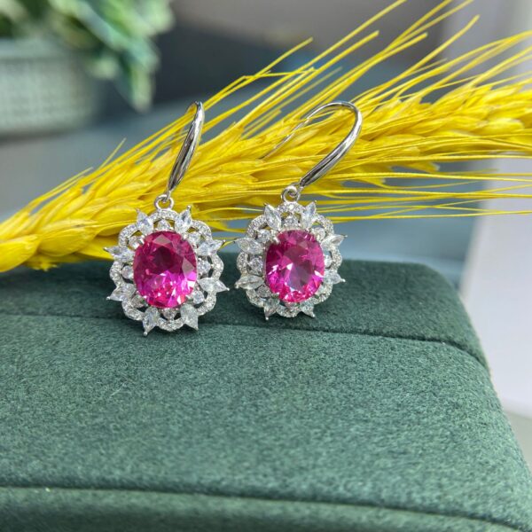 8 Silver Colorful Natural Stones Citrine8*10 Set of 3 Sunflower Ring Necklace Earring