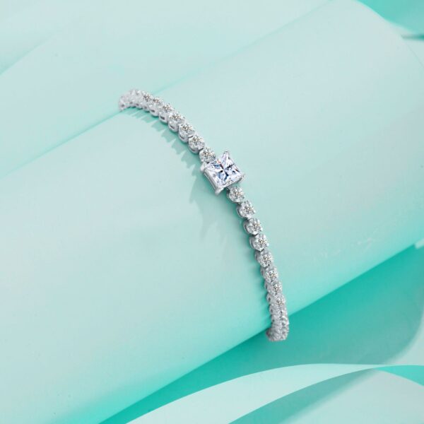 Women's Moissanite Diamond S925 Silver Bracelet
