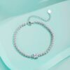 Women's Moissanite Diamond S925 Silver Bracelet