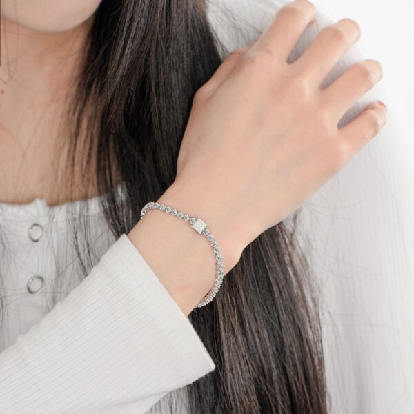 Women's Moissanite Diamond S925 Silver Bracelet