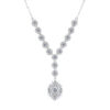 925 Sterling Silver Moissanite Sunflower Pendant Necklace