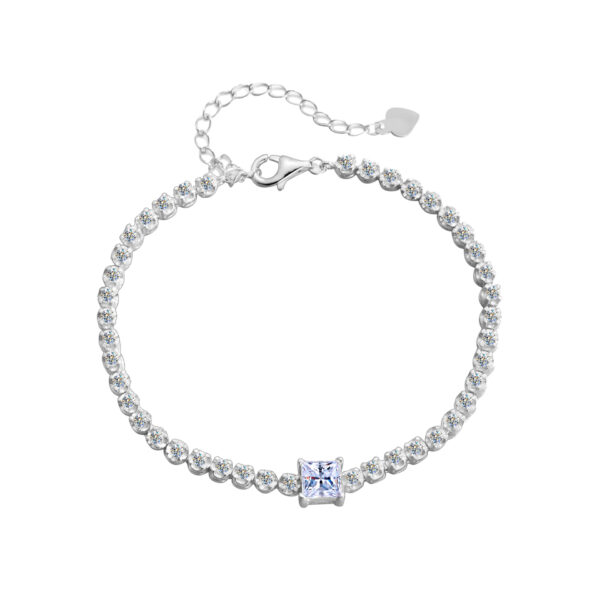 Women's Moissanite Diamond S925 Silver Bracelet