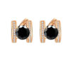 9 S925 Rose Gold Sterling Silver Moissanite Monogrammed Earrings