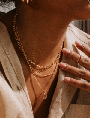 925 Silver V-Shaped Moissanite Necklace